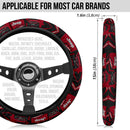 Deep Red Jeep Car Steering Wheel Cover Nearkii