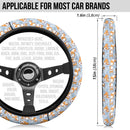 Corgi Cute Print Christmas Premium Custom Car Steering Wheel Cover Nearkii