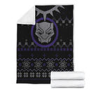 Black Panther Ugly Christmas Custom Blanket Home Decor Nearkii