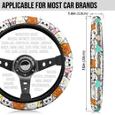 We Bare Bear Chibi Premium Car Steering Wheel Cover Nearkii