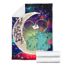 Bulbasaur Couple Pokemon Love You To The Moon Galaxy Blanket Nearkii