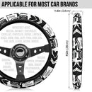 White Jeep Car Steering Wheel Cover Nearkii