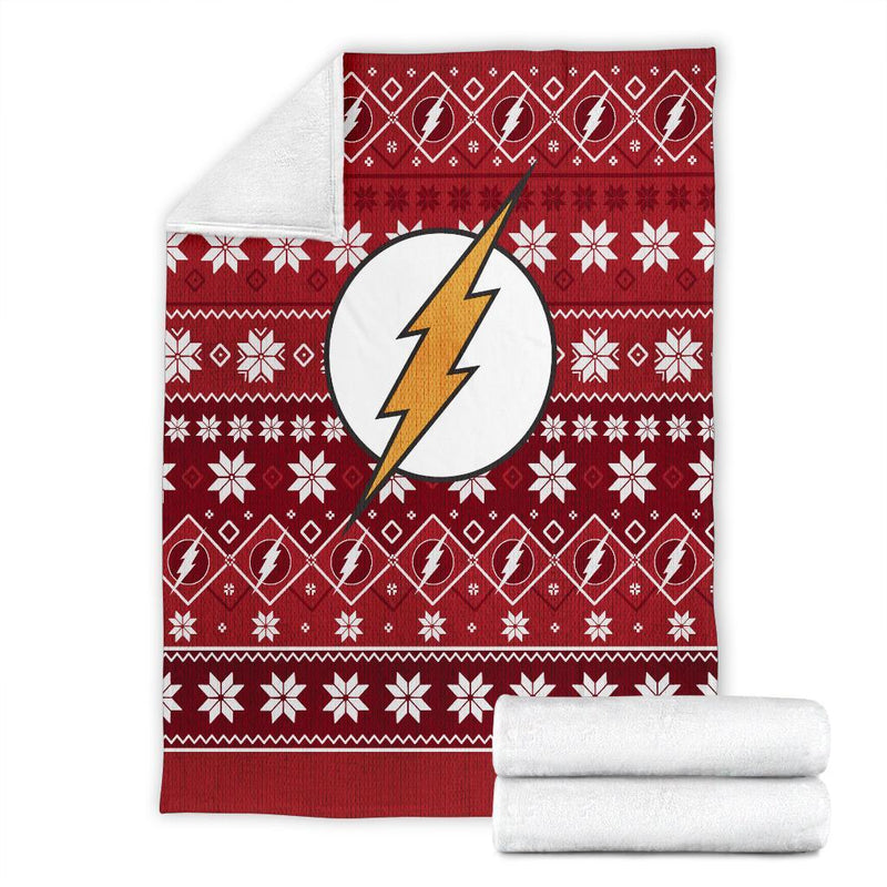 The Flash Art Ugly Christmas Custom Blanket Home Decor Nearkii