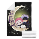 Jujutsu Kaisen Gojo Sukuna Chibi Anime Premium Blanket Nearkii