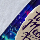 Rio Blu And Jewel Love You To The Moon Galaxy Blanket Nearkii
