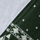 Legend Of Zelda Dark Green Sign Ugly Christmas Custom Blanket Home Decor Nearkii