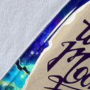 Shinobu demon slayer Love You To The Moon Galaxy Premium Blanket Nearkii