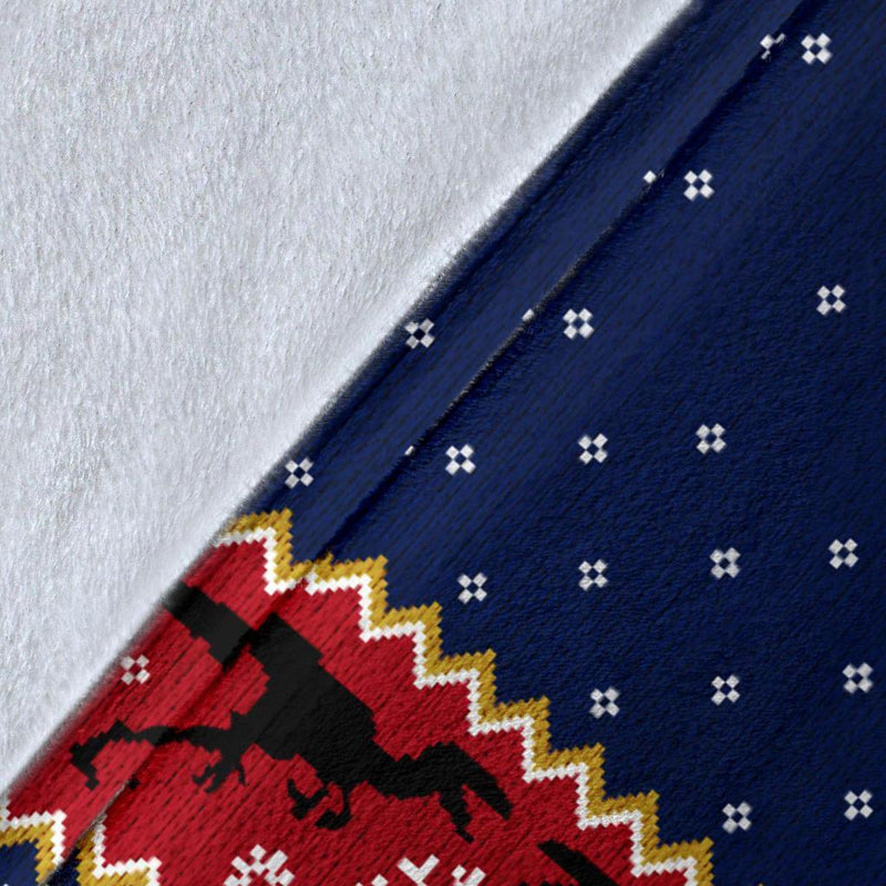 Jurassic Park Ugly Christmas Custom Blanket Home Decor Nearkii