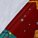 Red Gearzime Pokemon Pikachu Christmas Blanket Amazing Gift Idea Nearkii