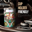 Boho Hippie Van Dog Driving Personalized Tumbler Nearkii