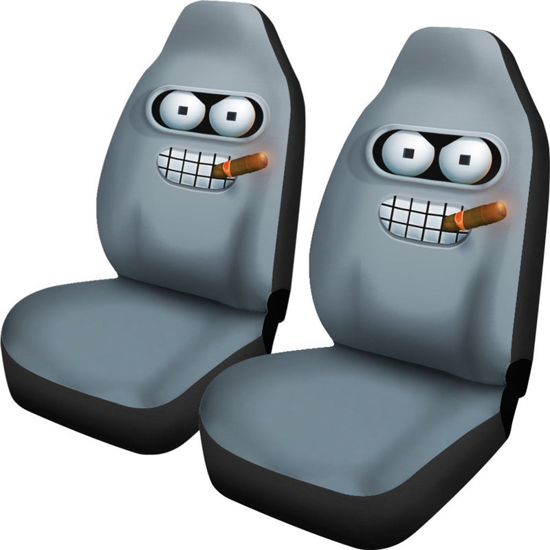 Futurama Bender Premium Custom Car Seat Covers Decor Protector Nearkii