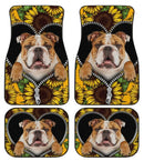 Sunflower Bulldog Car Floor Mats Idea Car Decoration Nearkii