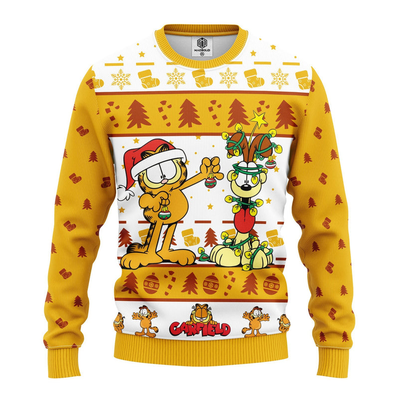 Garfield Ugly Christmas Sweater Amazing Gift Idea Thanksgiving Gift Nearkii