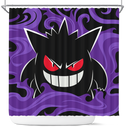 Gengar Pokemon Christmas Shower Curtain Nearkii