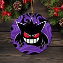 Gengar Pokemon Mica Ornament Perfect Gift For Holiday Nearkii
