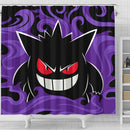 Gengar Pokemon Christmas Shower Curtain Nearkii