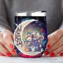 Ghibli Character Love You To Moon And Back Premium Wine Tumbler Nearkii