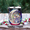 Ghibli Character Love You To Moon And Back Premium Wine Tumbler Nearkii