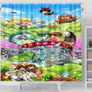 Ghibli Characters Shower Curtain Nearkii