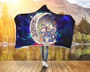 Ghibli Character Love You To The Moon Galaxy Economy Hooded Blanket Nearkii
