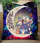 Ghibli Character Love You To The Moon Galaxy Quilt Blanket Nearkii