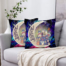 Ghibli Character Love You To The Moon Galaxy Pillowcase Room Decor Nearkii
