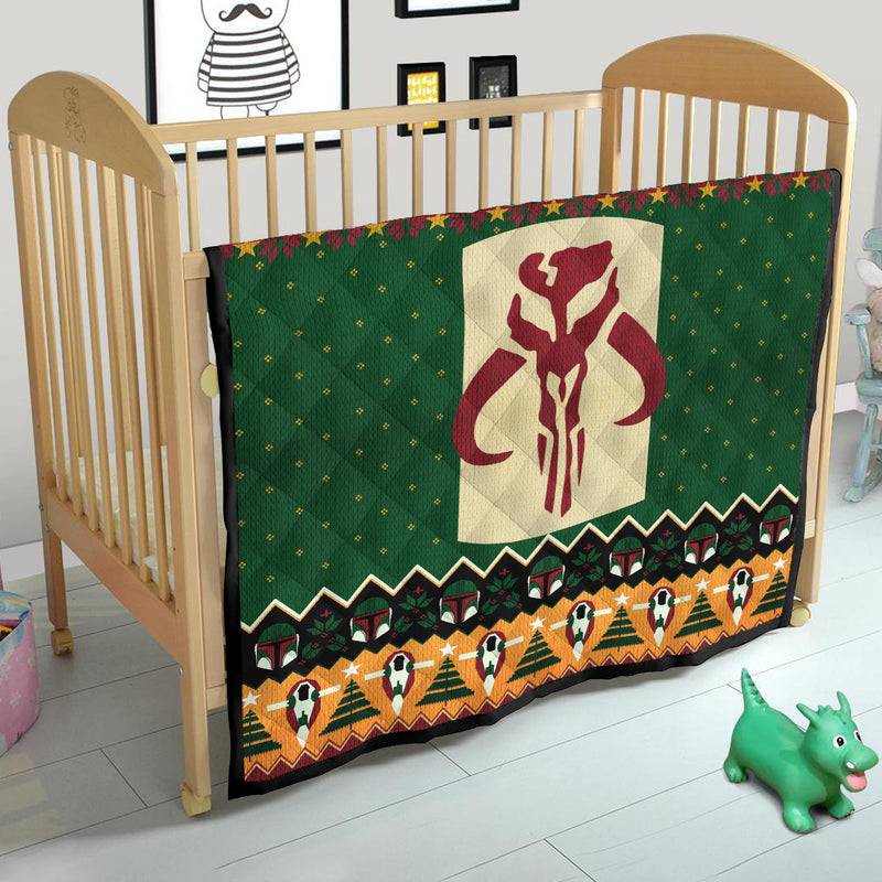 Star Wars Mandalorian Christmas Quilt Blanket Nearkii