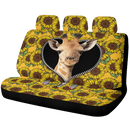 Giraffe Zipper Sunflower Car Back Seat Covers Decor Protectors Nearkii