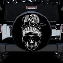 Girl Skull Black Car Spare Tire Cover