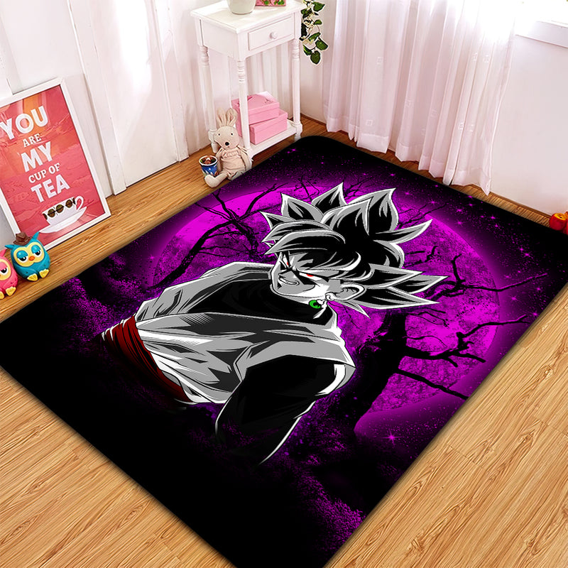 Goku Black Moonlight Rug Carpet Rug Home Room Decor Nearkii