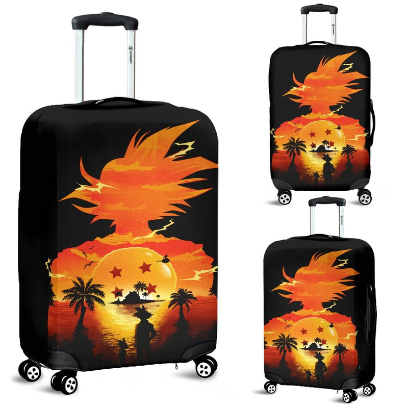 Goku Sunset Luggage Cover Suitcase Protector Nearkii