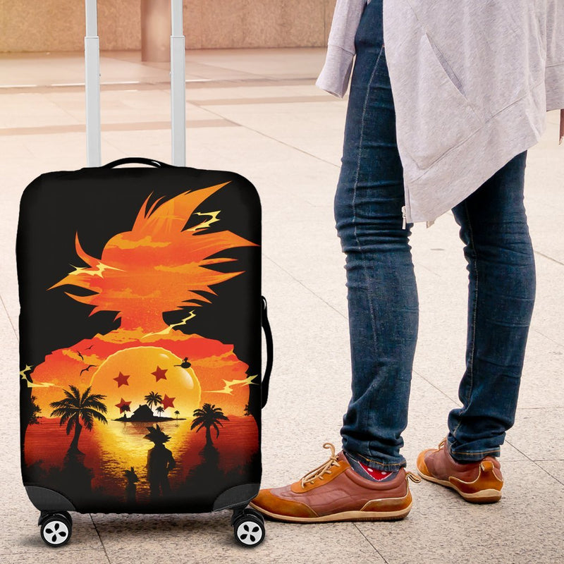 Goku Sunset Luggage Cover Suitcase Protector Nearkii