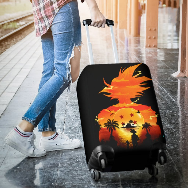 Goku Sunset Luggage Cover Suitcase Protector Nearkii