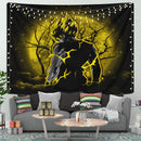 Goku Super Saiyan Moonlight Tapestry Room Decor Nearkii