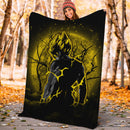 Goku Super Saiyan Moonlight Premium Blanket Nearkii