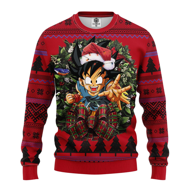 Goku Kid Dragon Ball Z Noel Mc Ugly Christmas Sweater Thanksgiving Gift Nearkii