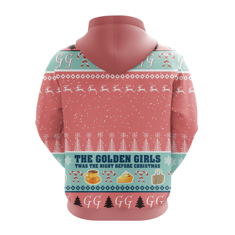 Golden Girls Pink Christmas Cute Noel Mc Ugly Hoodie Amazing Gift Idea Thanksgiving Gift Nearkii