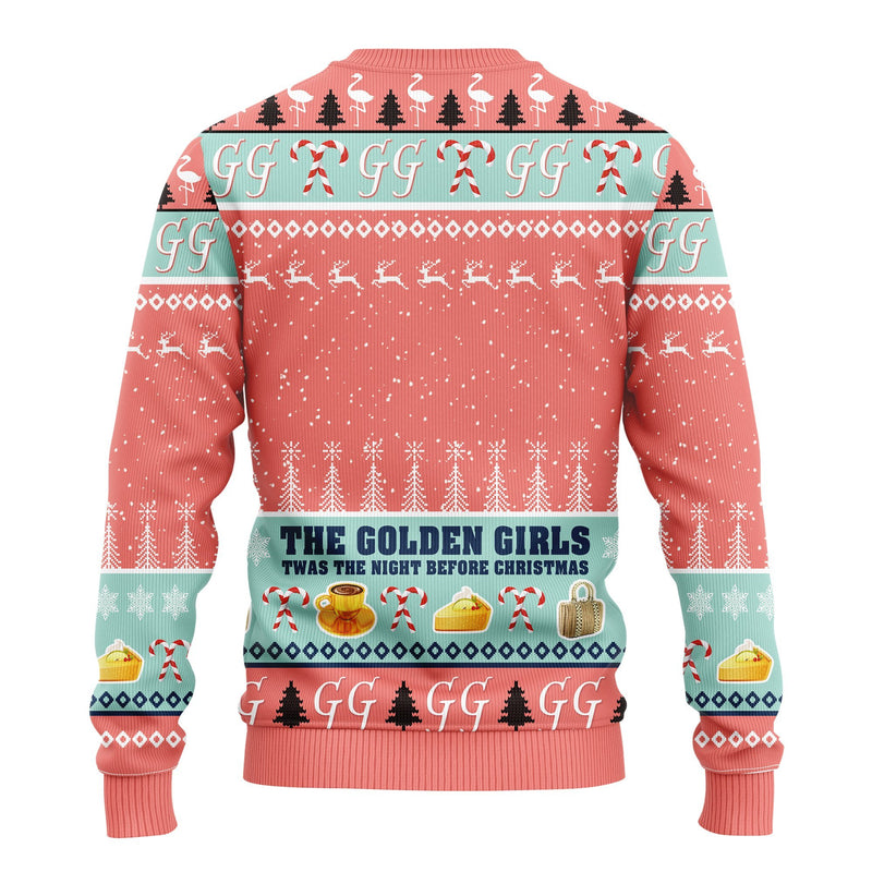 Golden Girl Pink Ugly Christmas Sweater Amazing Gift Idea Thanksgiving Gift