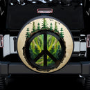 Green Forest Hippie Car Spare Tire Covers Gift For Campers Nearkii