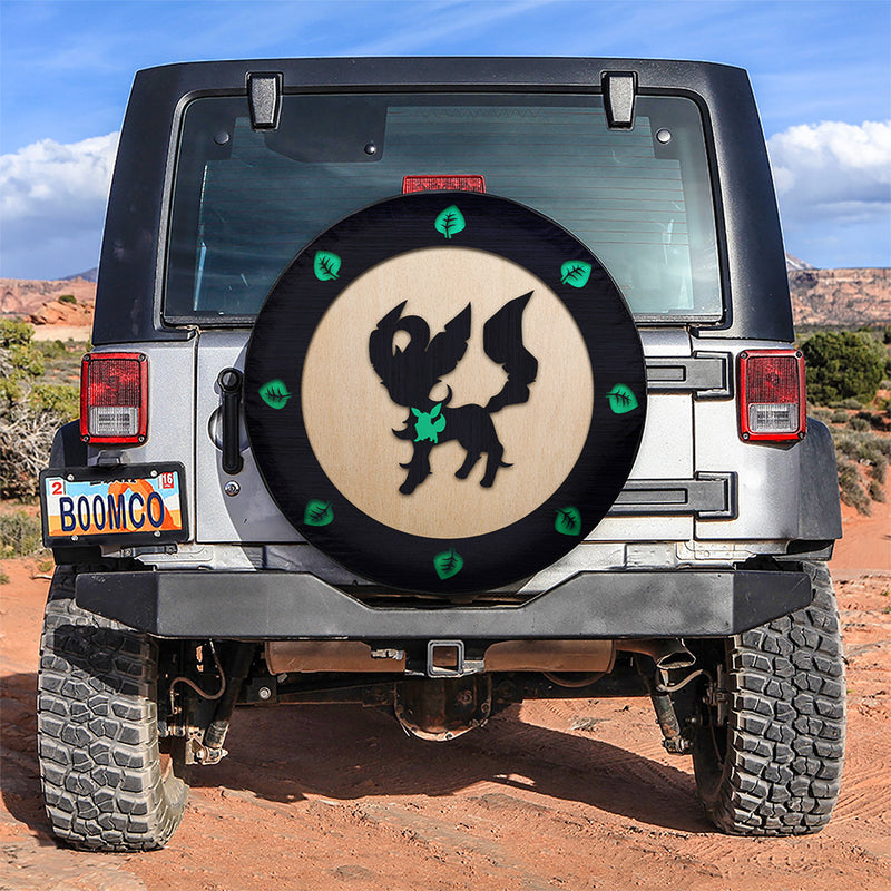 Leafeon Eevee Pokemon Evolution Jeep Car Spare Tire Covers Gift For Campers Nearkii