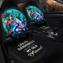 Greninja Satoshi And Mega Lucario Pokemon Moonlight Halloween Anime Ride Jeep Premium Custom Car Seat Covers Decor Protectors Nearkii