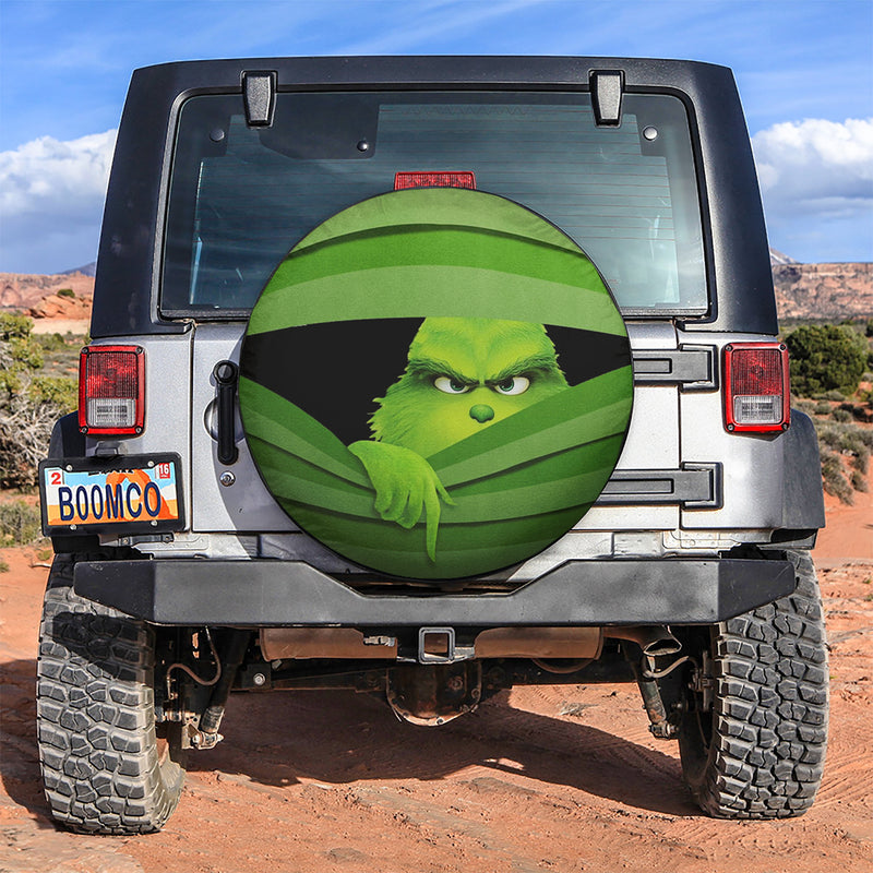 Grinch Hide Car Spare Tire Covers Gift For Campers Nearkii
