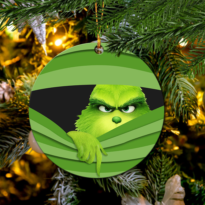 Grinch Hidden Mica Ornament Perfect Gift For Holiday Nearkii