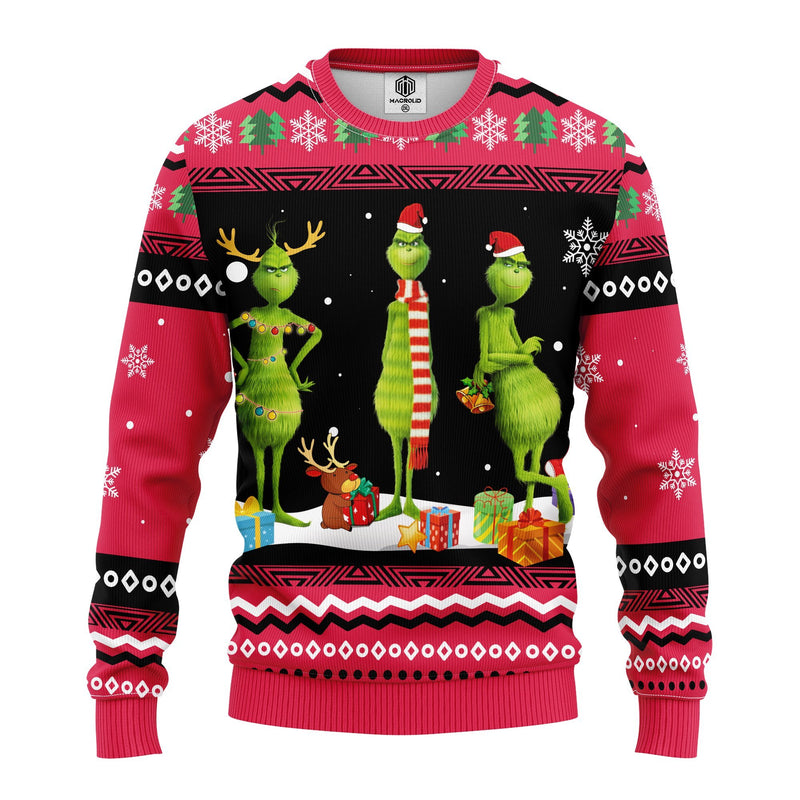 Grinch 3D Ugly Christmas Sweater Amazing Gift Idea Thanksgiving Gift Nearkii