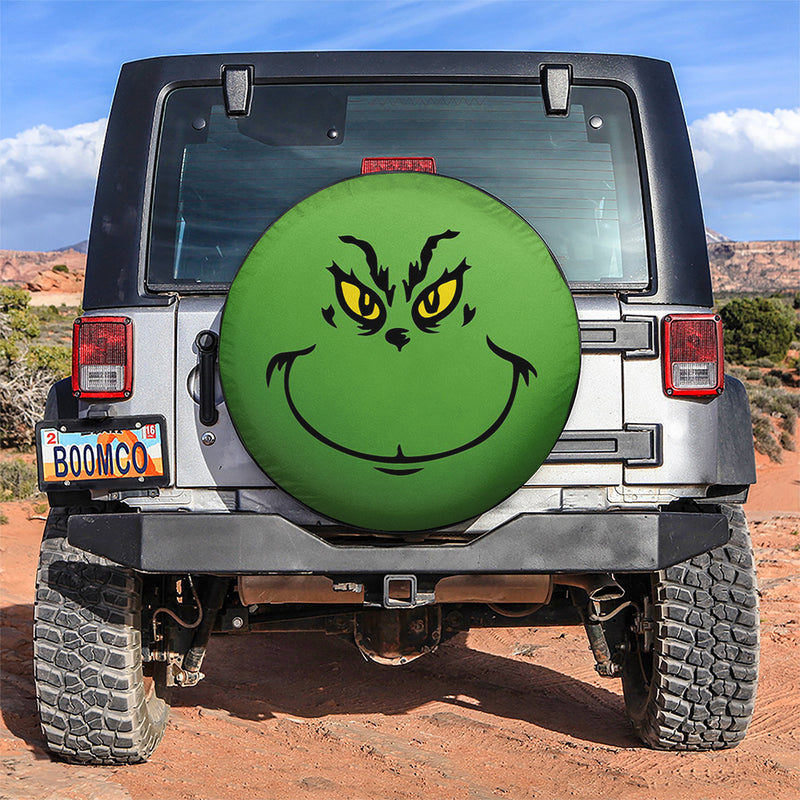 Grinch Car Spare Tire Covers Gift For Campers Nearkii