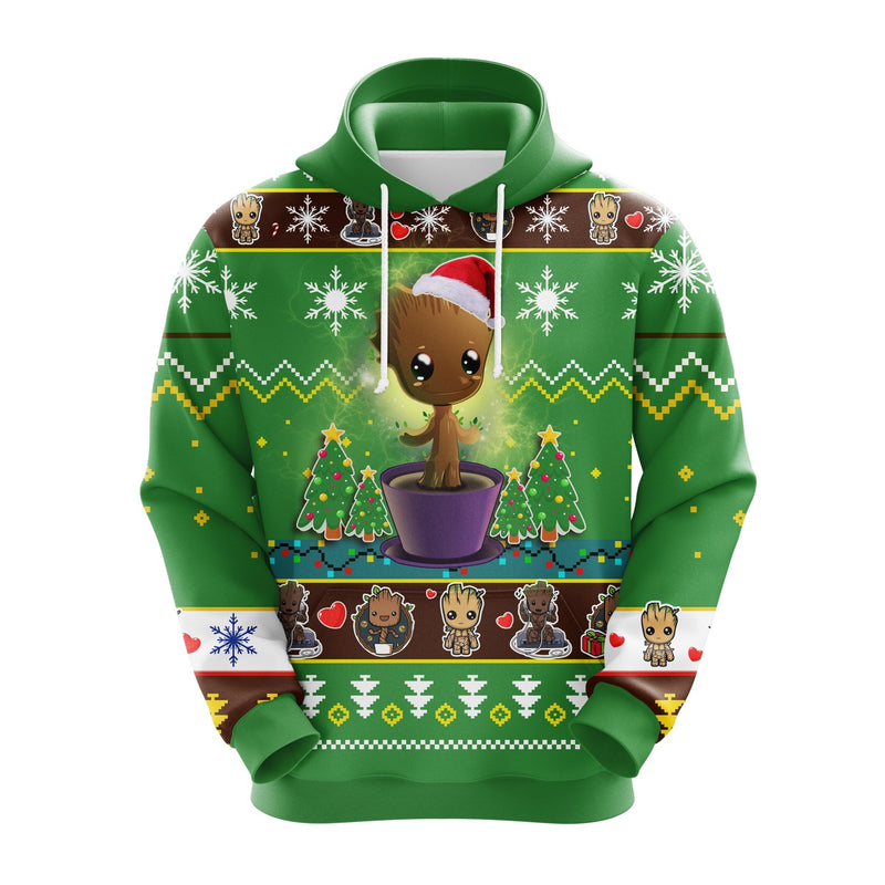 Groot Christmas Cute Noel Mc Ugly Hoodie Amazing Gift Idea Thanksgiving Gift Nearkii