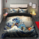 Gyarados Magikarp The Great Wave Japan Bedding Set
