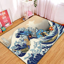 Gyarados Magikarp The Great Wave Japan Rectangular Area Rug