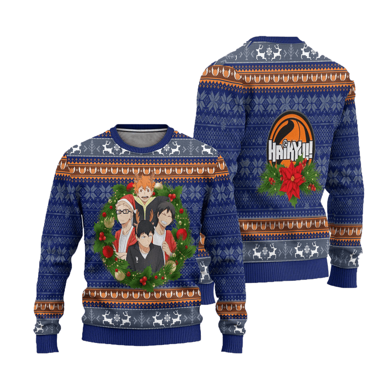 Haikyuu Ugly Christmas Sweater Anime Xmas Gift Nearkii