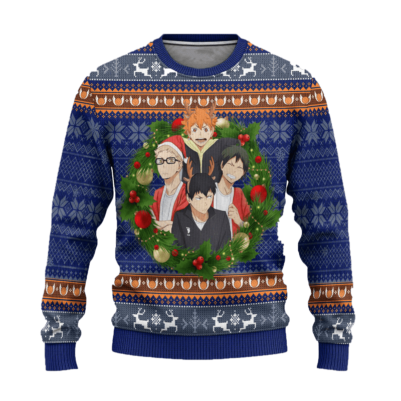 Haikyuu Ugly Christmas Sweater Anime Xmas Gift Nearkii